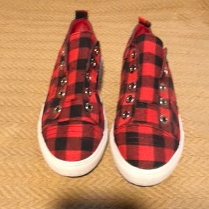Red Buffalo Check sneakers